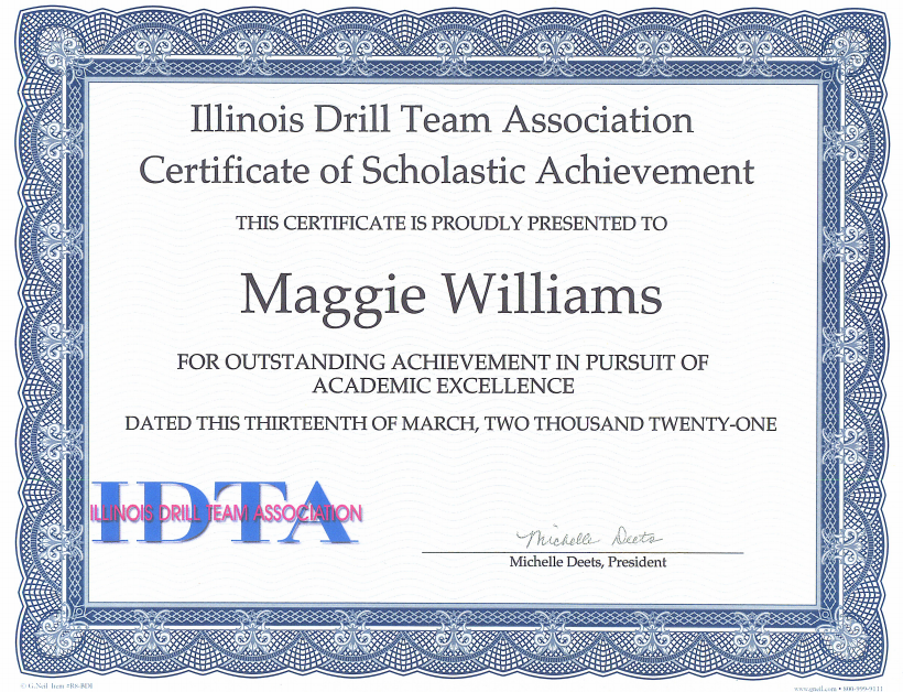 Congrats to <a href="/DevilDazzlers/">Devil Dazzlers</a> Maggie Williams on earning the <a href="/IDTADanceFlag/">IDTA</a> Scholastic Achievement Award for the 2020-21 Season!
