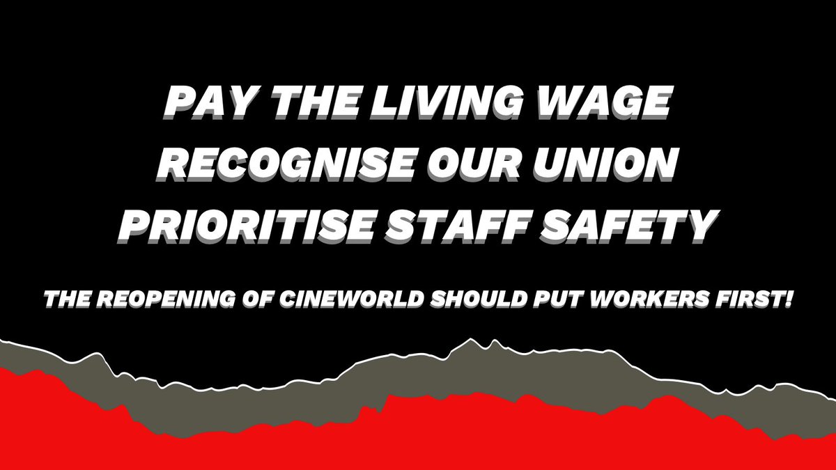 Once again staff have found out vital information about the reopening of our cinemas via the media. We need the reopening of our cinemas to put workers first. 

We call on Cineworld to...

➡️ Pay the living wage 
➡️ Recognise our union, <a href="/bectu/">Bectu</a> 
➡️ Prioritise staff safety