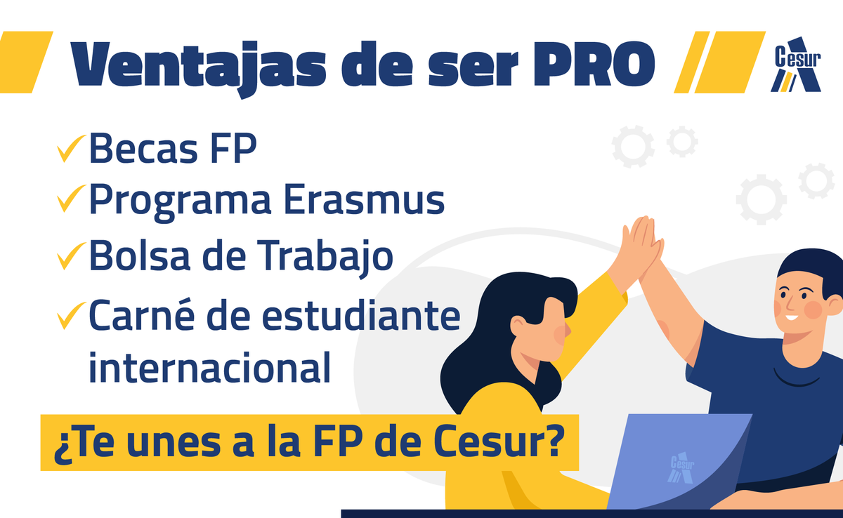 cesurformacion's tweet photo. ¿Sabes que ser alumn@ de Cesur tiene ventajas? 

✅ +65 ciclos oficiales
✅ 25 centros a nivel nacional
✅ +300K alumn@s formados
✅ +20 años de experiencia

Fórmate ahora y sé lo que de verdad quieres ser 💪.
#HaztePRO
🌐 https://t.co/Tm5c5l9GV7 https://t.co/Pa8rf7T797