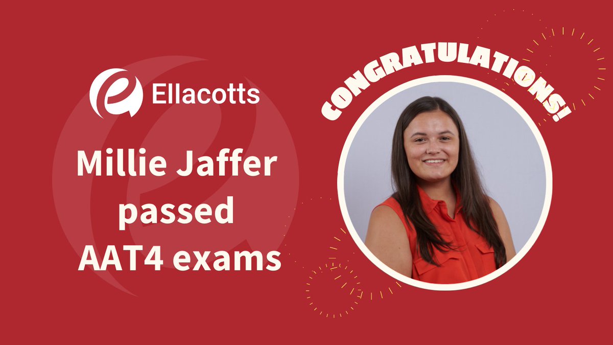 Congratulations to Millie Jaffer for passing your #AAT4 accounting exam! 🎉📚

Millie is apart of our #Agriculture team in #Kettering who support local farmers and rural businesses with business accounts preparation 👨‍🌾🚜

We look forward to supporting your further studies 👏