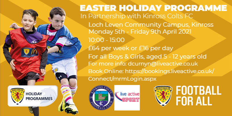 💥 We are back with a bang! 💥

Please see below details of our first holiday camps of 2021 and our return to football!⚽️👇

Bookings can be made online: bookings.liveactive.co.uk/Connect/mrmLog…

Keep your eyes peeled for additional updates... 👀