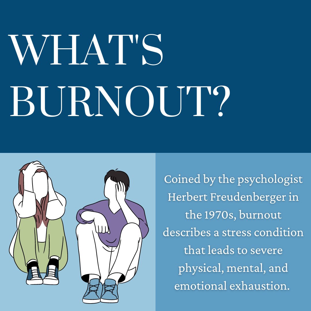 MVNUCSS's tweet photo. Life, especially life in college, can be stressful and overwhelming but it doesn't have to beat you down. Know the signs of burnout and how to prevent it so that you can help yourself and others stay healthy. https://t.co/Rng6DmRX9r