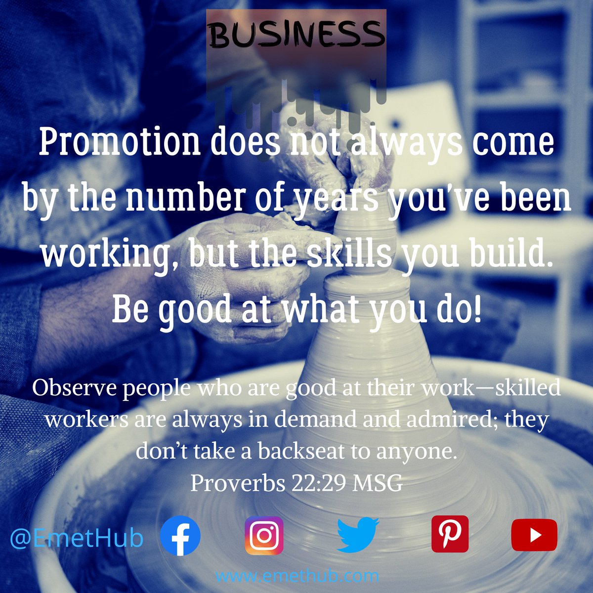 Emet_Hub's tweet photo. Happy Monday. 

Build your skills because it will take you higher. Let everything you do be an opportunity to master yourself. 

Like, share, follow.

#businesstuesday #buildyourskills #begoodatwhatyoudo #promotion #business
#westandforthetruth #thewaythetruththelife https://t.co/Pt3uElv4Ch