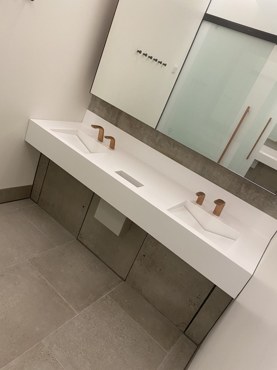 washroom_tweets's tweet photo. We’re in the middle of fitting out this #changingarea which features our Tego mirror units with copper surround. We think the Dinesen benches add a great touch to the project. What do you think? https://t.co/ib2vFRSJ9L