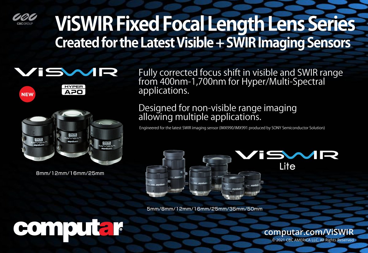ComputarUSA's tweet photo. Day 2 at #AutomateForward. Stop by our Virtual Booth to find out more about our new ViSWIR #swirimaging series. Use the chat feature to connect with a team member. Register for FREE at https://t.co/ht3LqqaeAZ https://t.co/xEcumFOM8W