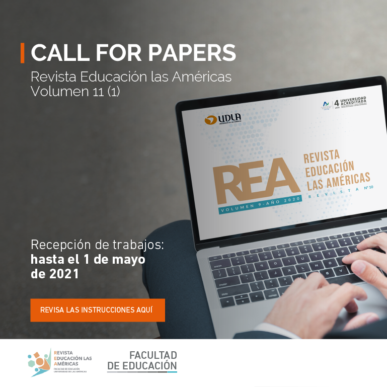 UDLAInvestiga's tweet photo. [CALL FOR PAPERS]

Se abre convocatoria del primer número del 2021 de la Revista Educación las Américas (REA) para publicar tus artículos en el área de educación. 

Revisa los guidelines en el siguiente link: 
https://t.co/bHTHmfgXUt https://t.co/gq7w4AElkZ