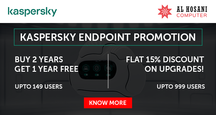 #Kaspersky #Endpoint #promotion
PROMOTION 1
BUY 2 GET 1 FREE PROMOTION

PROMOTION 2
FLAT 15% DISCOUNT ON UPGRADES!

know more: alhosaninetworksecurity.com/newsletter/202…

#kasperskyendpoint  #kasperskyendpointsecurity #kasperskyendpointpromo #kasperskyendpointcloud #softwarepromotion #endpointpromo