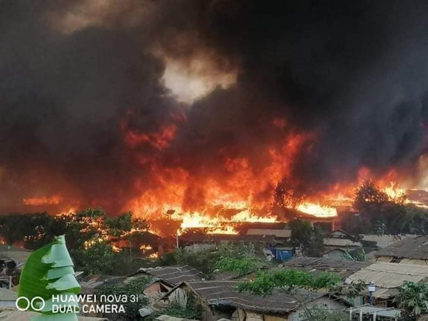 Fire services say barbed wire fencing, erected by the government of Bangladesh, seriously restricted the ability of refugees to flee the flames in Cox’s Bazar on Monday, and delayed fire rescue and response operations, according to <a href="/NRC_Norway/">Norwegian Refugee Council</a>.