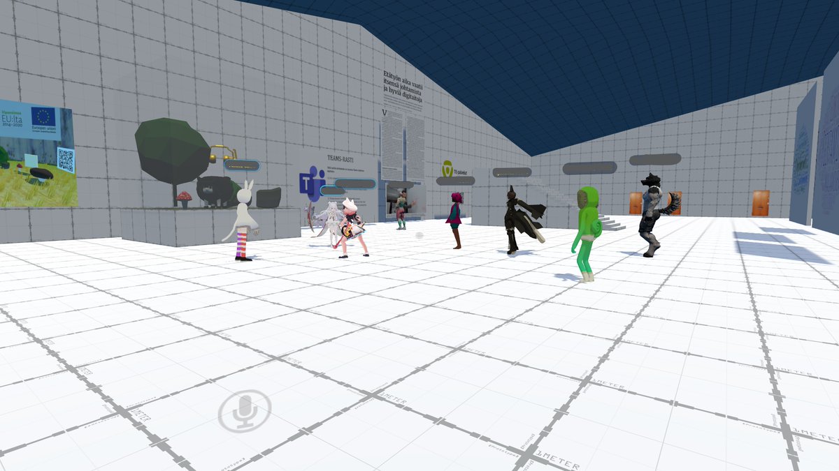 digipointvantaa's tweet image. Esittelimme eilen uusille työpajalaisille DigiPointin oman virtuaalimaailman VR-chatissa ja kivaa oli! Tarkoituksenamme on hyödyntää VR-chattia monipuolisesti eri tarkoituksiin. #digipoint #vantaankaupunki #6aika