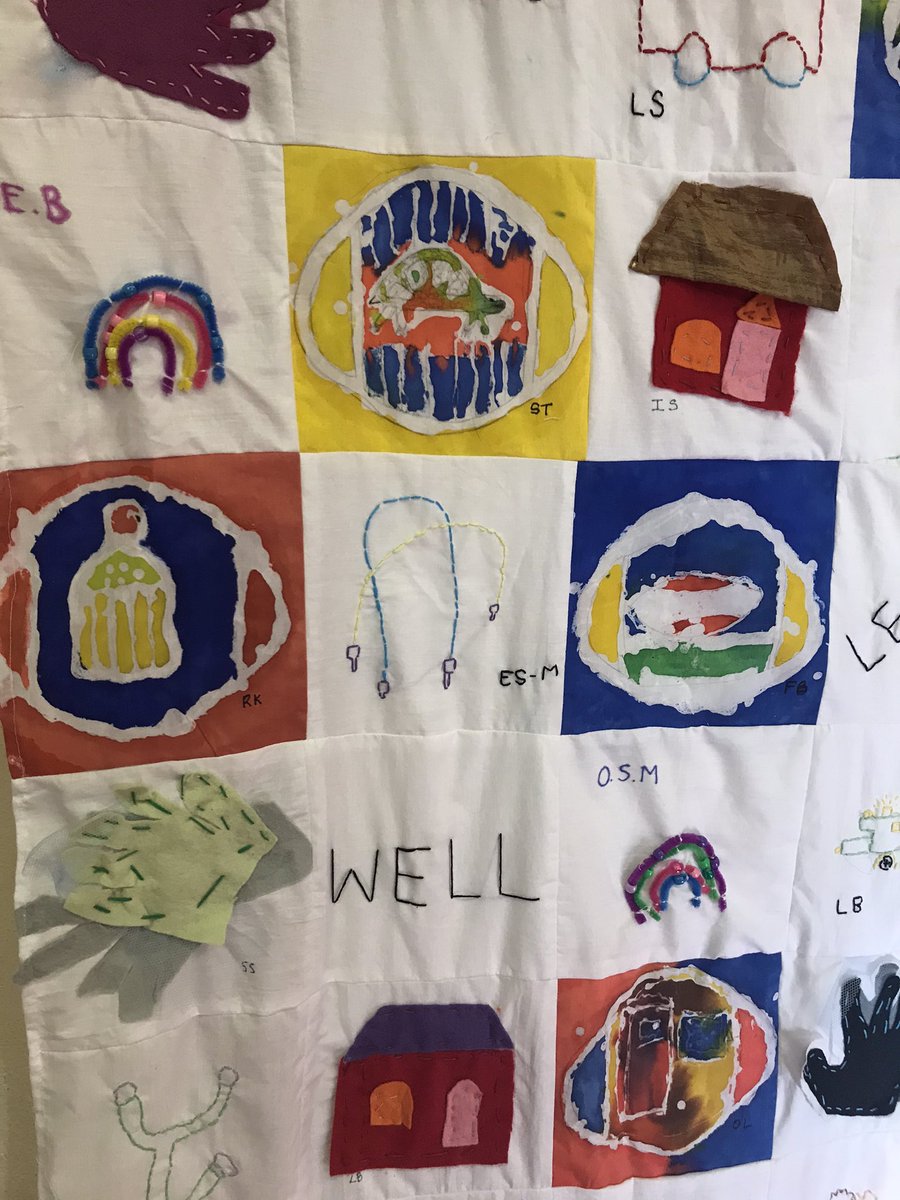 NMPS have reflected on the past year using textiles. Each square is one child’s work about an aspect of these extraordinary times. #DayOfReflection