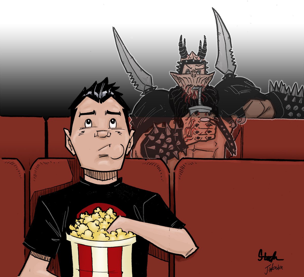 Hard to believe it’s been 7 years and today never sucks any less. You’re missed down here way more than you’ll ever know. Thank you for continuing to watch over me. #davebrockie #hailoderus #holliston #gwar  <a href="/TheRealOderus/">Oderus Urungus</a>