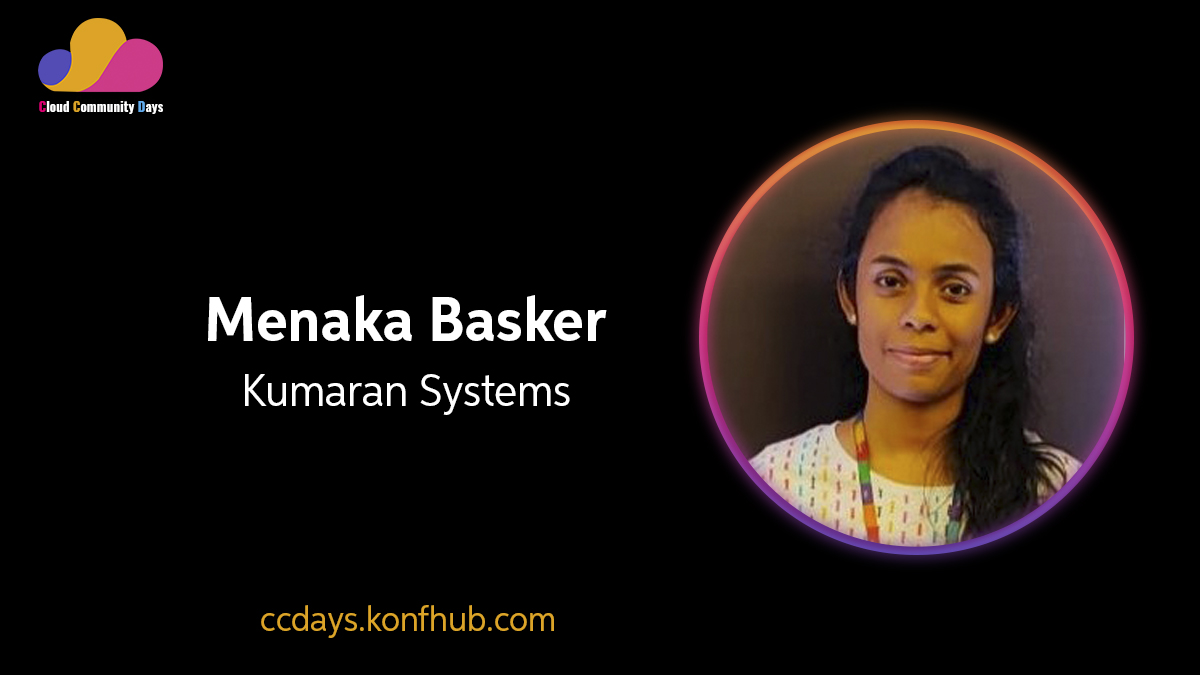 📢  <a href="/MenakaBasker/">Menaka Priyadharshini Baskar</a> is speaker for #CCDaysonline.
Learn how to Build, Test &amp; Deploy .NET Core apps in Azure DevOps with her!
Register now &amp; learn more👉 ccdays.konfhub.com
