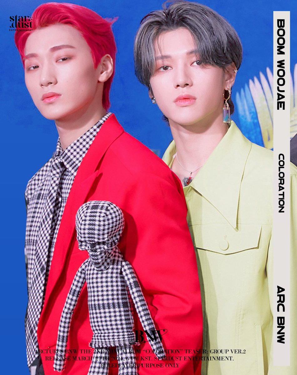 stardust_ent's tweet photo. ㅤ
ㅤ
ㅤㅤㅤㅤㅤㅤ 𝗖𝗢𝗟𝗢𝗥𝗔𝗧𝗜𝗢𝗡.
ㅤ   
ㅤㅤㅤㅤㅤ   𝐀𝐑𝐂𝐓𝐔𝐑𝐔𝐒 𝐁𝐍𝐖
ㅤㅤㅤㅤ ㅤ ───────── 

ㅤㅤYou might be familiar and unfamiliar.
ㅤㅤYou're my déjà vu.

#ARCTURUS_BNW #BOOM #WOOJAE #COLORATION #STARDUST_Ent #210327 https://t.co/E1AXuzGw89