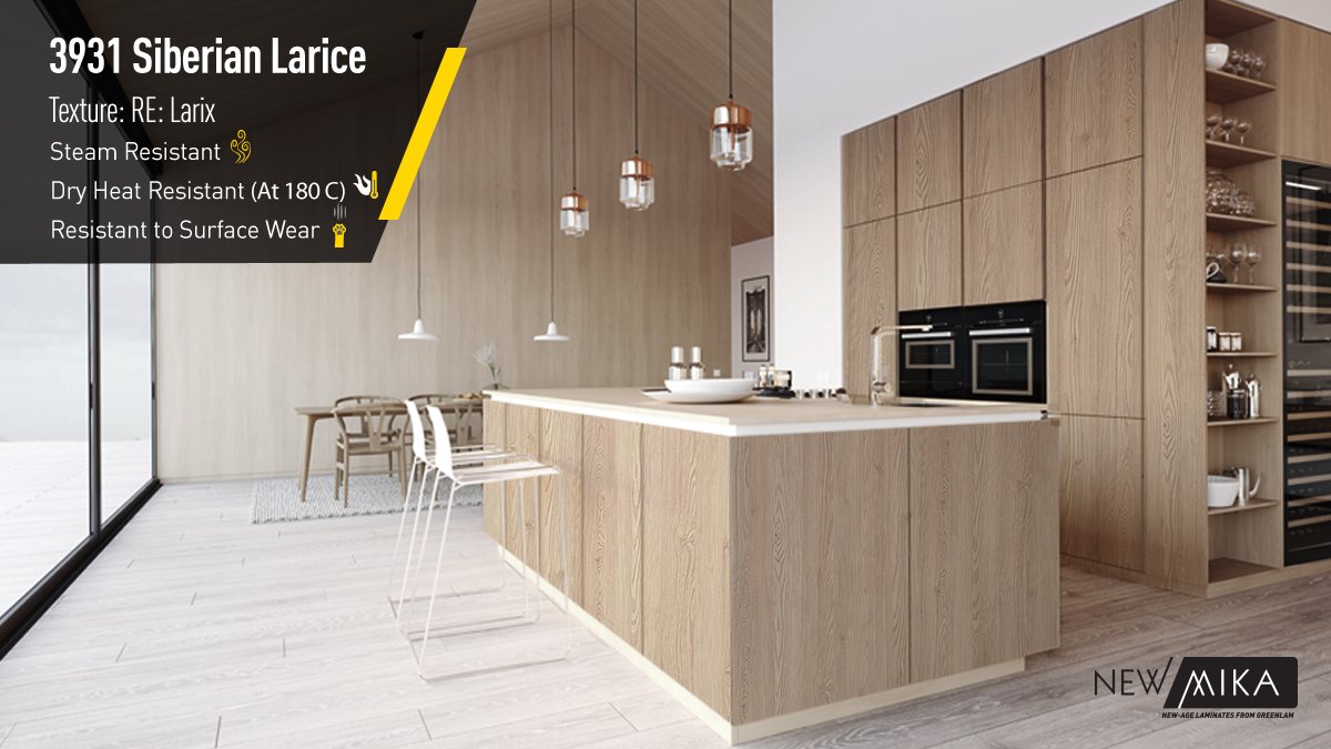 Mikasalaminates's tweet photo. Be it kitchen or workspace, this subtly lavish, scratch-resistant wood pattern laminate will bring style with durability to your interior design.
More here: https://t.co/mttddvB5Ax
#NewMika #Laminates #Interiors #SteamResistant #HeatResistant #Architecture #interiordesigner https://t.co/S22EA2Hr9A