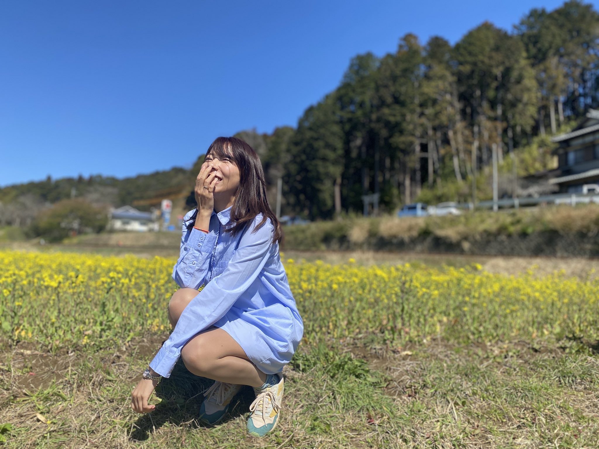 Mariko Nakamura 中村麻里子 今年も千葉の菜の花は綺麗でした そろそろ桜と一緒に楽しめるのかな 千葉 菜の花 菜の花体操 T Co 9z7pczksas Twitter