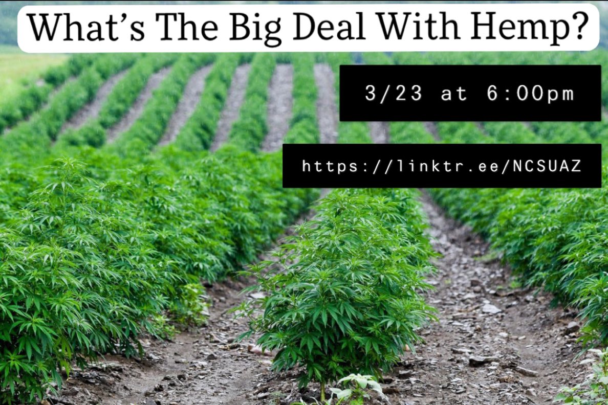 Join the forum tonight to learn more about the hot topic of hemp growing in NC!
