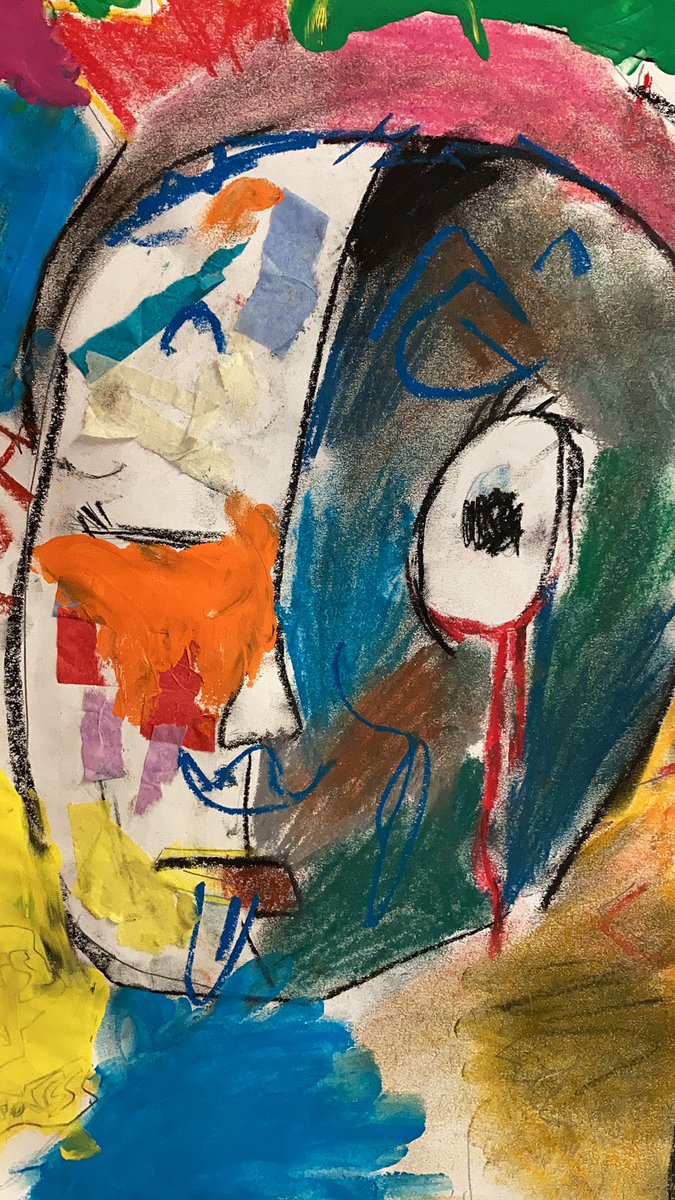TDSB_IRC's tweet photo. Ms Kennedy’s class art inspired by Jean-Michel Basquiat! https://t.co/Vb37hSOTGg