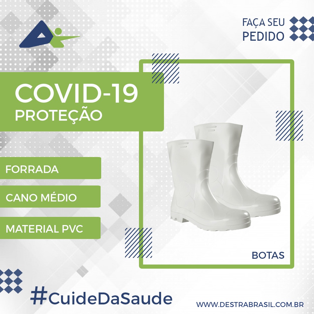 destrabrasilof's tweet image. As Botas Destra Brasil protegem os pés dos usuários contra riscos em locais úmidos, lamacentos, encharcados, ambientes que proporcionem contato com sangue, com derivados de petróleo, óleos, produtos químicos, ácidos e solventes.

#DestraBrasil #Epi #BotasPvc #Covid19 #CoronaVirus
