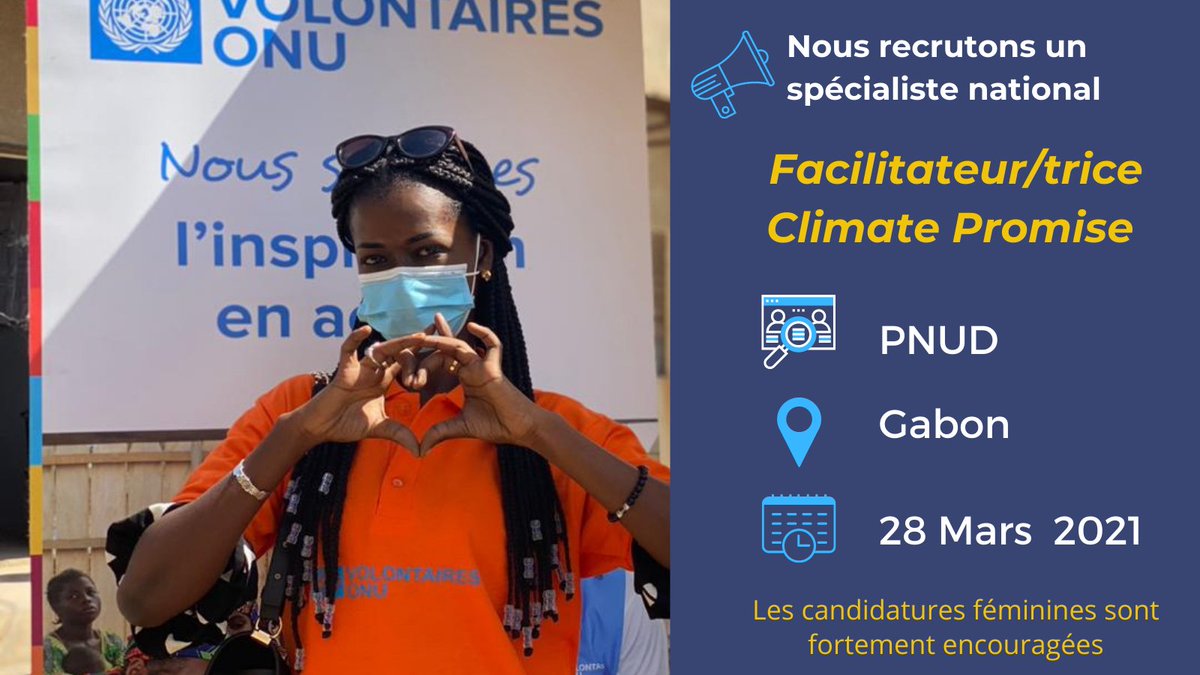 🚨 Alerte Emploi

Chers amis du #Gabon,  opportunité à saisir avec  <a href="/pnudgab/">PNUD GABON</a> @VNUCongo  

-Vous avez 22 ans+
-Vous avez un Master+ en énergie, environnement, sciences --naturelles ou discipline connexe, avec 2 ans d'expérience 

Ce poste est pour vous 👉bit.ly/3vTGwkU
