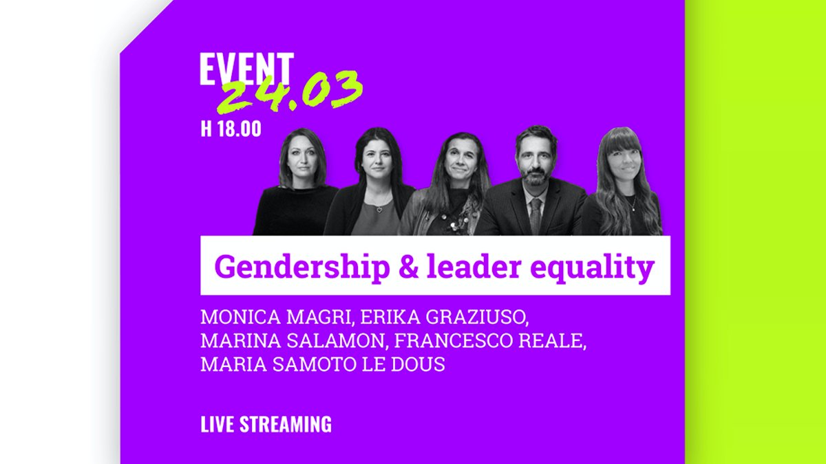 AdeccoGroupITA's tweet photo. Nel ciclo di incontri per i #20anni di @FondAdecco, il 24/3 alle 18:00 discuteremo di #LeadershipFemminile nel #webinar “Gendership e leader equality” insieme a @_monicamagri, HR e Organization director del nostro Gruppo e ad altri ospiti. Per iscriversi: https://t.co/qxU2FdSWMv https://t.co/28RTZXkpO2