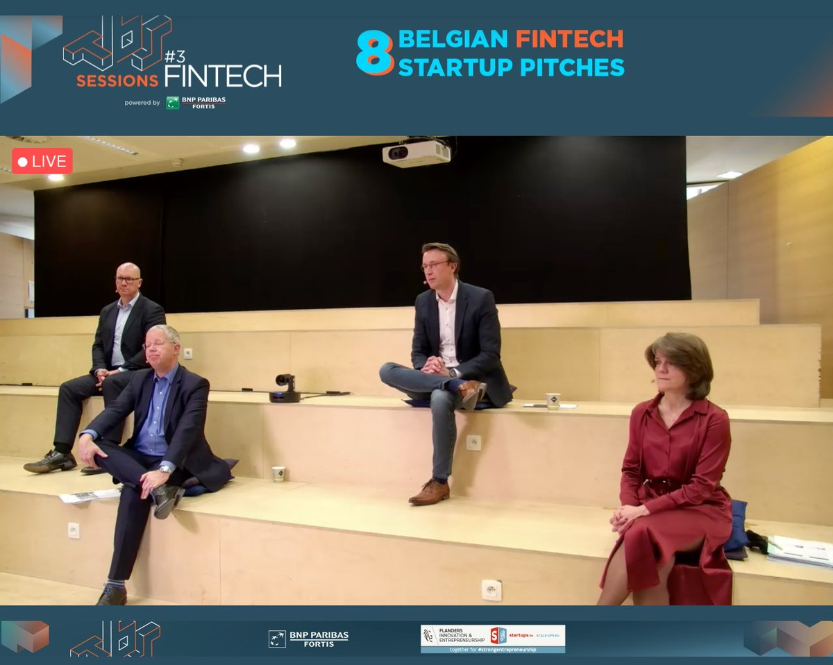 fintechbe's tweet photo. - The Big Score #Fintech session is live NOW from Co.Station -
Come (digital) &amp; Meet our members (6 of the 8 pitchers are part of FINTECH BELGIUM 🤩)!
You will see @AiVidens, @cinvio , @digiteal_eu , @okiokiapp , @getrecovr &amp; @Rockestate
https://t.co/OWVvjyPupP
#FintechBE https://t.co/nxQKPqDk1t