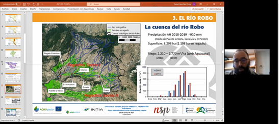 lifeagrogestor's tweet photo. Ismael Pérez y Daniel Merchan de @GanNavarra , han mostrado los resultados de los balances realizados en las cuencas del río Robo y Cidacos. Jornada #sensibilización #formación #PilotoRíoRobo #Navarra #AGROgestor https://t.co/5s1reaIlz5