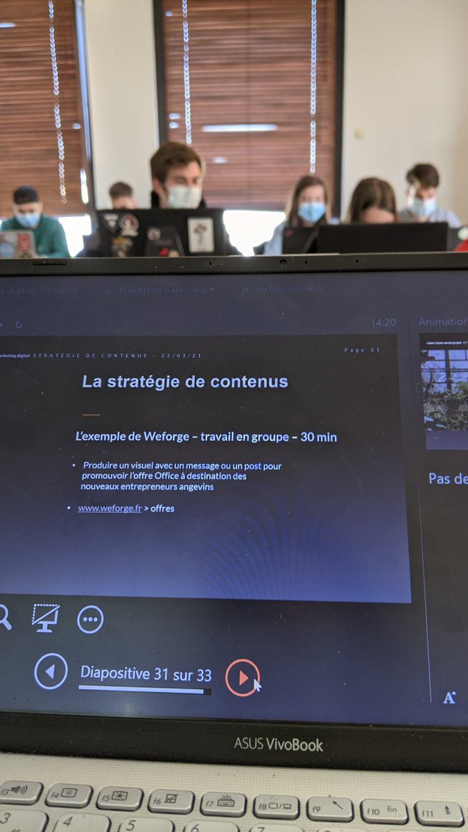 "Stratégie de contenus" pour les très studieux étudiants de marketing digital de <a href="/MDSAngers/">MyDigitalSchool49Student</a>. On attend les contenus pour <a href="/We_Forge/">WeForge</a> 🤟