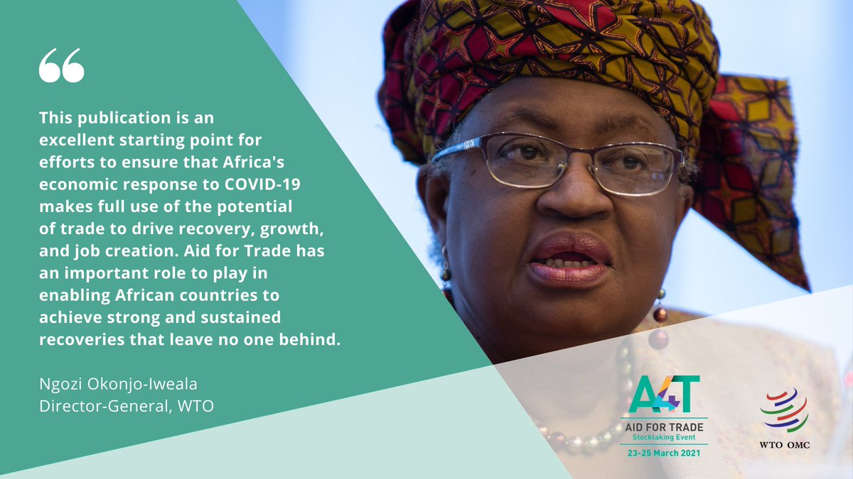 WTO (@wto) on Twitter photo 🗨️Organisations and Members that have cooperated on the #Aid4Trade initiative have made a huge difference in peoples' lives, said <a href="/NOIweala/">Ngozi Okonjo-Iweala</a> while launching a new WTO publication 📗entitled "Strengthening Africa's Capacity to trade" at the plenary session of the Stocktacking Event 🗨️Organisations and Members that have cooperated on the #Aid4Trade initiative have made a huge difference in peoples' lives, said <a href="/NOIweala/">Ngozi Okonjo-Iweala</a> while launching a new WTO publication 📗entitled "Strengthening Africa's Capacity to trade" at the plenary session of the Stocktacking Event
