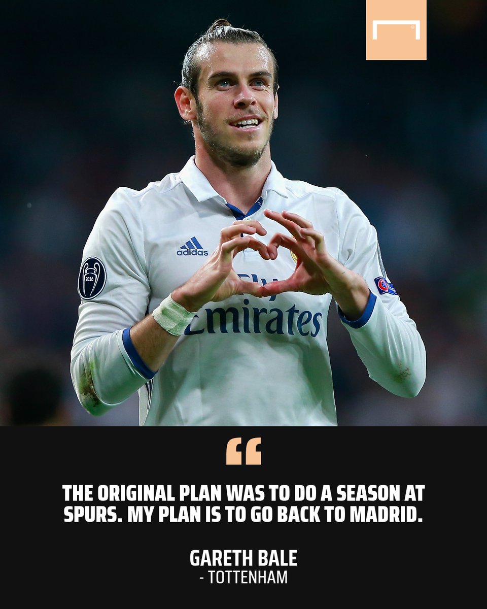 Goal On Twitter Gareth Bale Says He Plans On Returning To Real Madrid This Summer