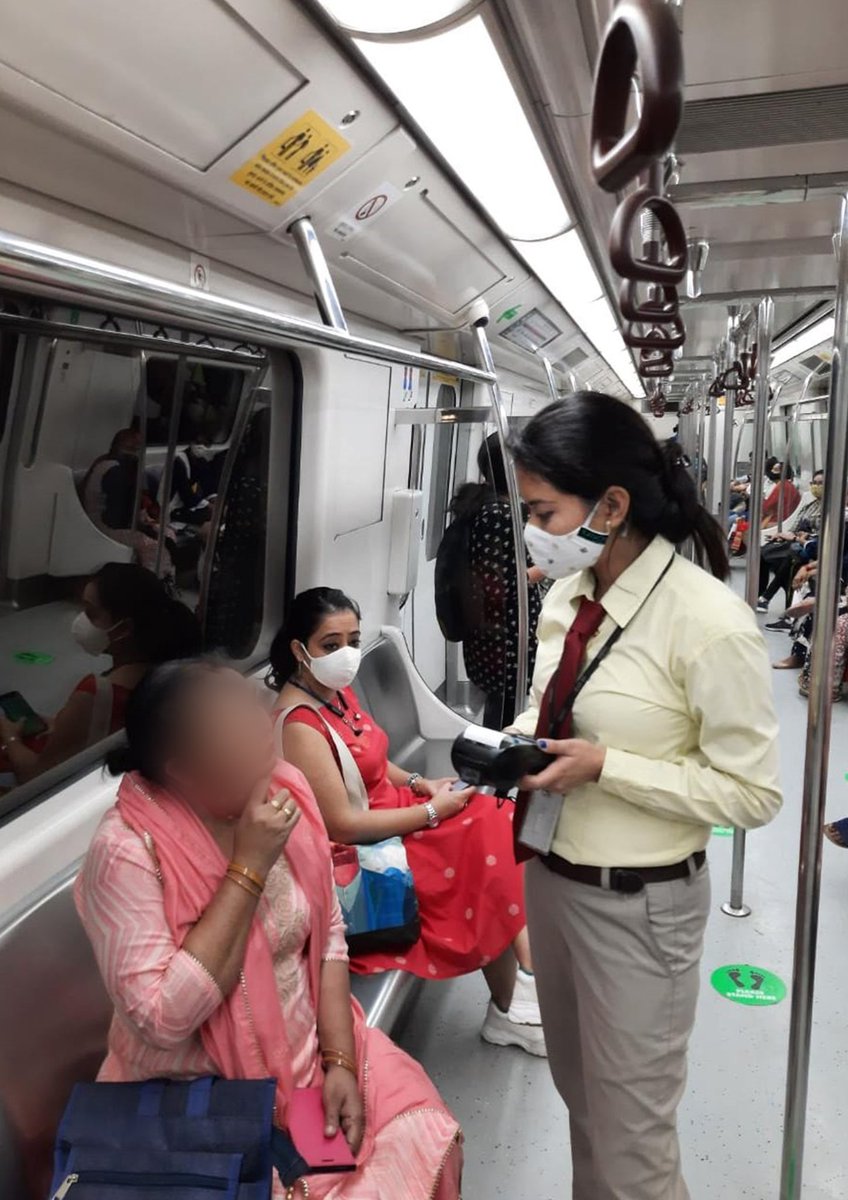 OfficialDMRC's tweet photo. We do not wish to penalise you. But for your safety and ours, do not be like the commuters fined today for improperly wearing or not wearing a mask. #CovidIsntOverYet https://t.co/74bfjoGpZV