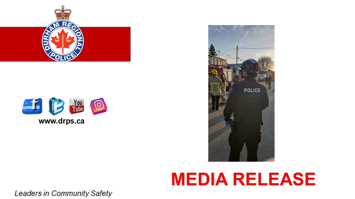 DRPS's tweet photo. Two deceased victims were recovered Monday evening after a fatal fire early Monday morning at a row of townhomes in Oshawa.   

News Release - https://t.co/5HOXbXiHO1 https://t.co/McCTbETg00
