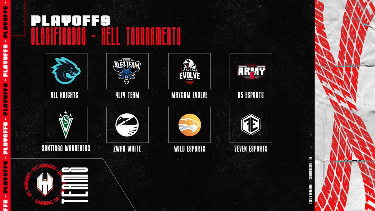 [Clasificados - Playoffs]

Les presentamos a los 8 equipos que lograron clasificarse desde la fase de grupos para las playoffs, esperamos grande duelos, atentos al sorteo y la llave 👀‼️

#GoH3LL
#CallOfDutyBlackOpsColdWar