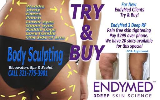 Call today to Try & Buy 321-313-6015
$299.00

#endymed #BluewatersSpa  #bodysculpting #cellulite #melbournebeach #indianharbor #melbourne #spacecoast #Lovely #indialantic
