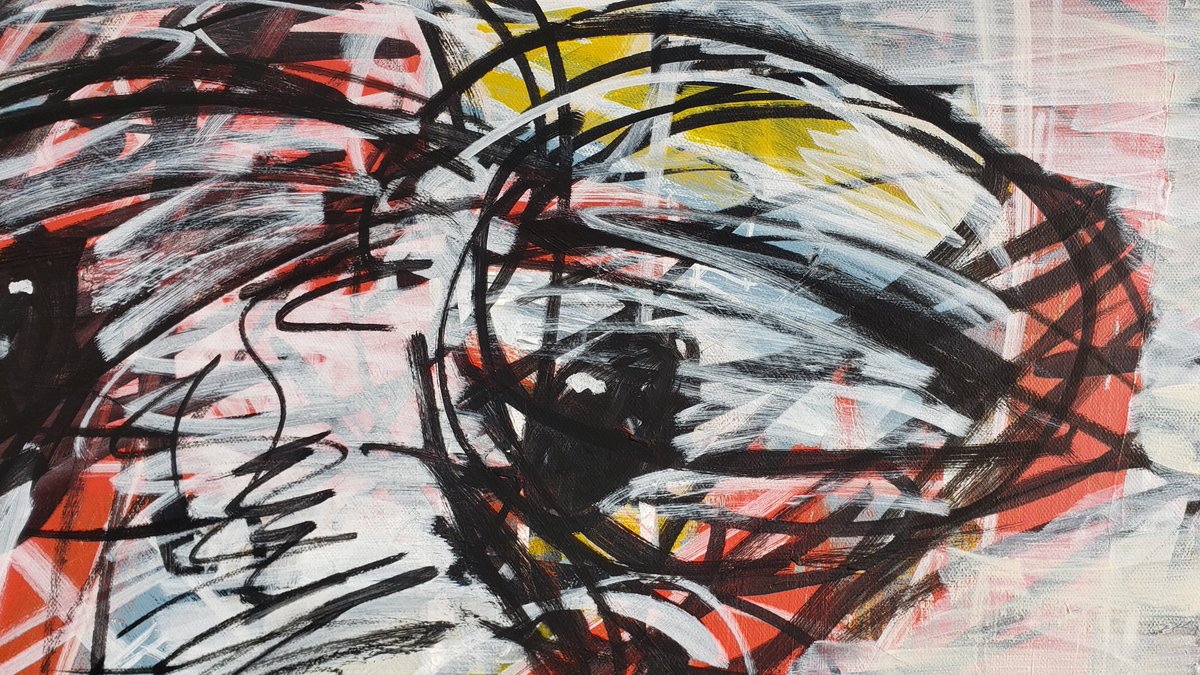 Frozen in time

24"x24" acrylic paint and paint markers on canvas