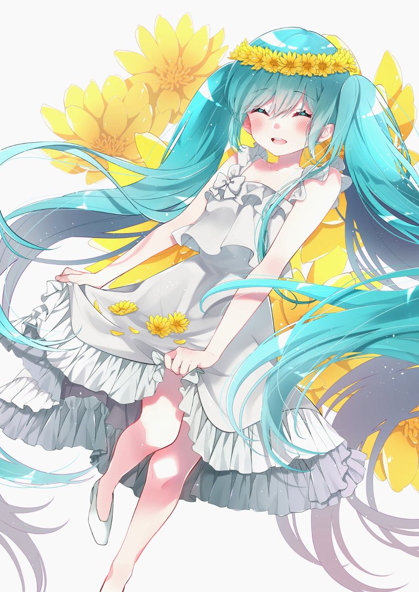 ワンピース服 ミクちゃん 初音ミク のべるのイラスト