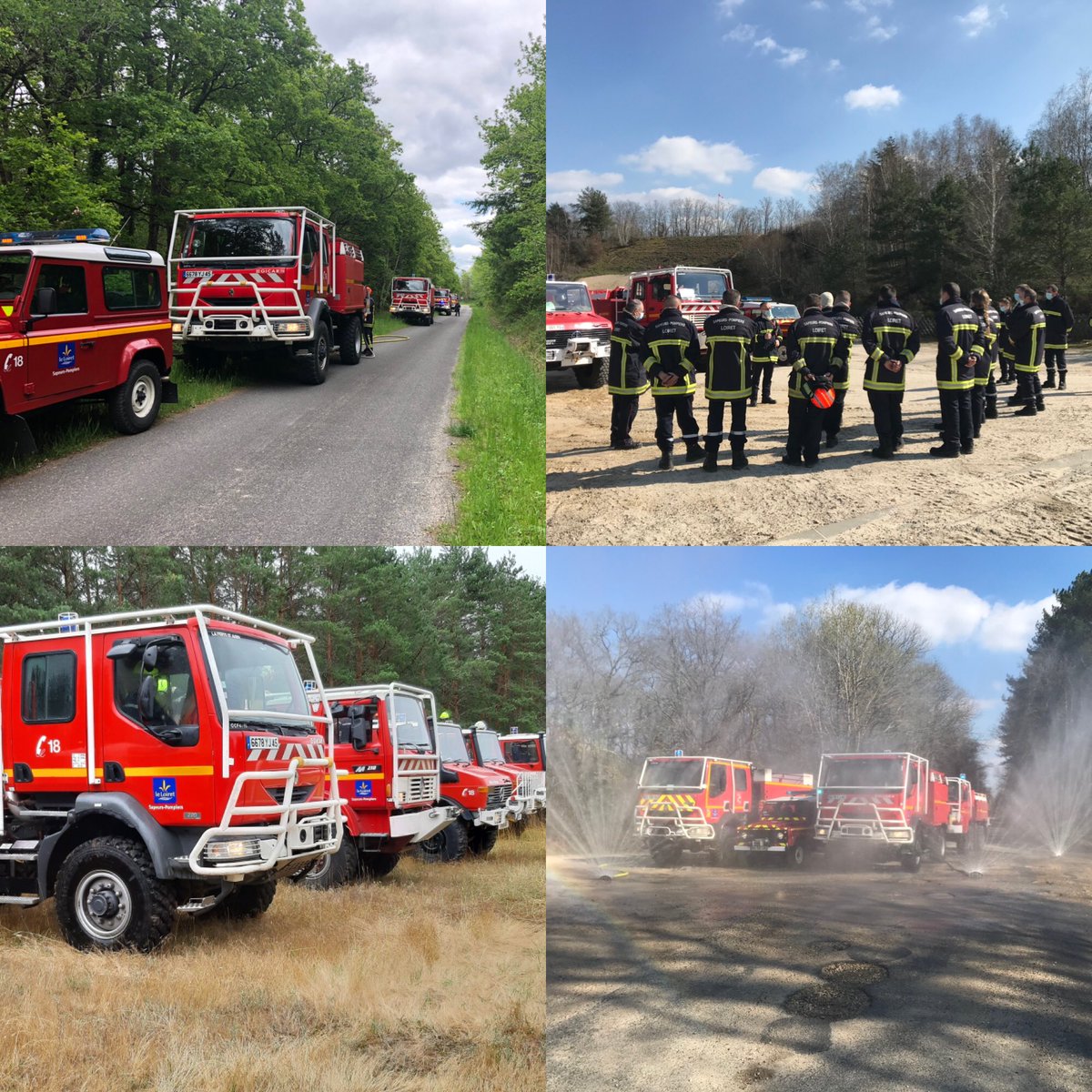 SDIS45's tweet photo. A l’approche de la saison #FENFDF et après la FMPA des cadres sur simulateur @vrcrisis nous formons 48 #FDF1 et 16 #FDF2 et maintenons les compétences , en forêt d’Orléans ou en Sologne, de l’ensemble des #SPP &amp; #SPV du @leloiret #adaptation #risques #anticipation #ODO https://t.co/jGrDzHl9Tn