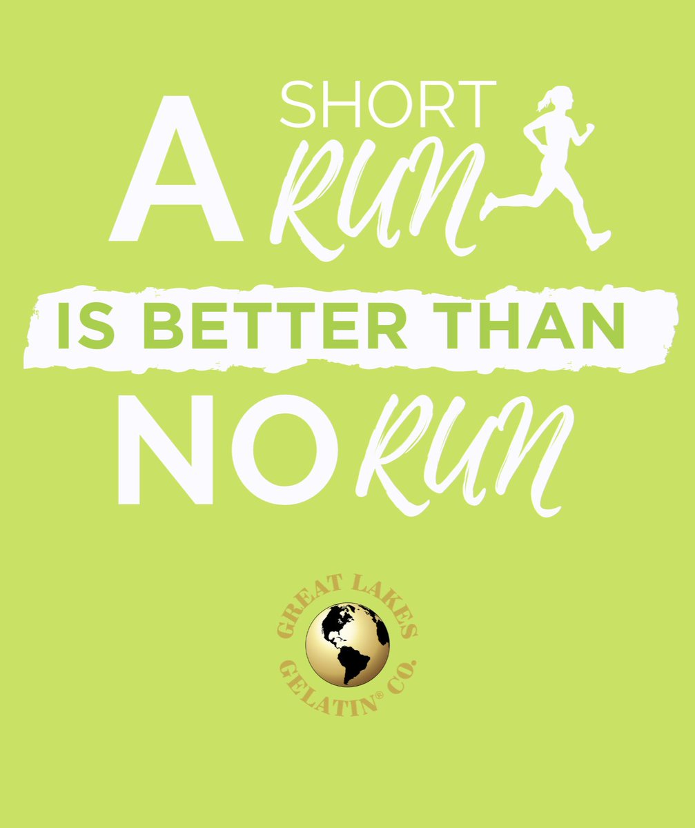 greatlakeswell's tweet photo. A SHORT RUN is better than NO RUN🏃♀️#FitwithGLG https://t.co/1p5BKLNBXO