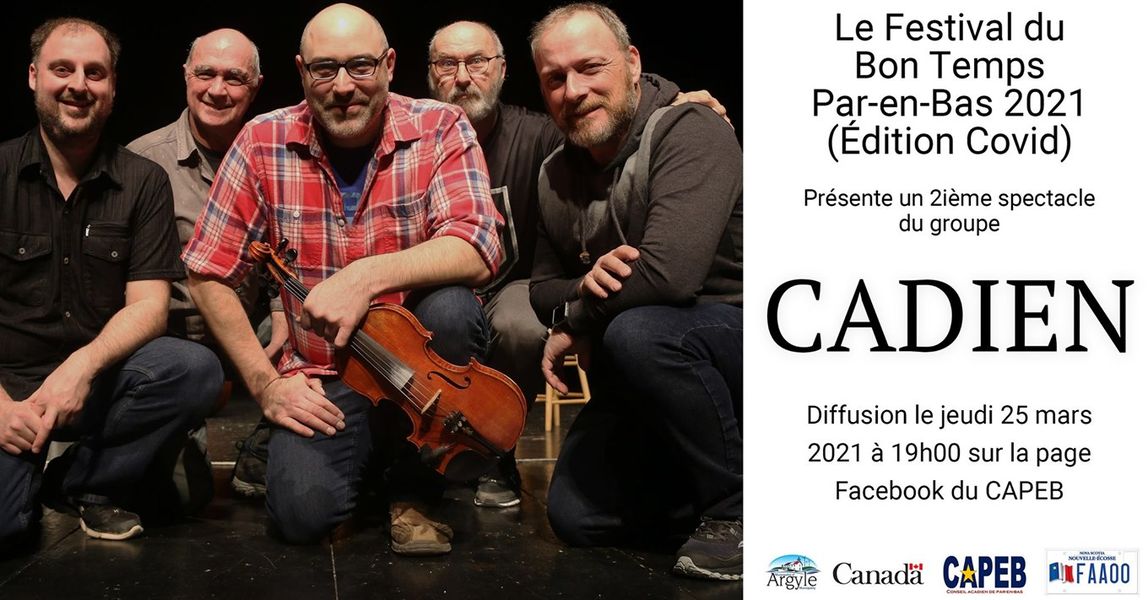 Ne manquez pas ce spectacle virtuel jeudi soir à 19h sur la page facebook.com/CAPEB - aimez la page!