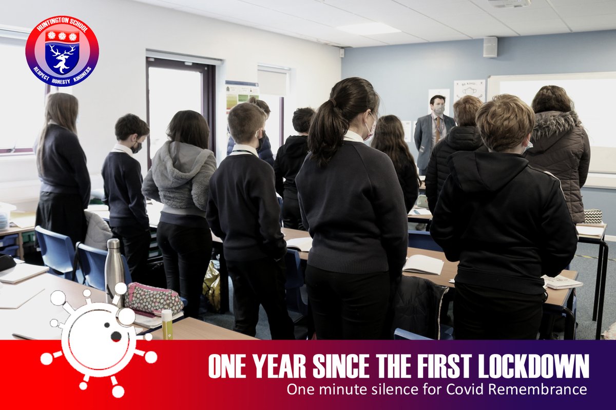 A year ago we closed school as the country went into lockdown.

Today we took a minute to reflect on the year and remember all those we have lost to the virus.