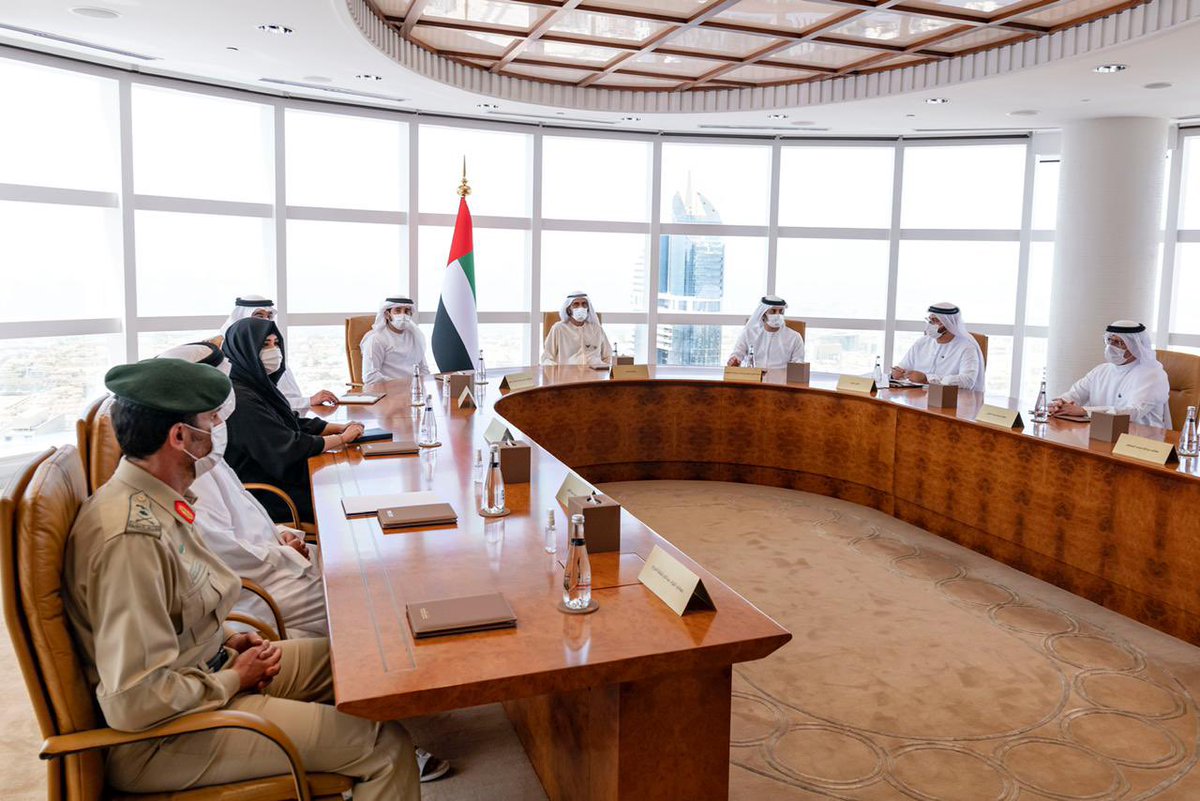 Today we had an exceptional Dubai Council meeting. <a href="/HHShkMohd/">HH Sheikh Mohammed</a> announced new directives that will take Dubai on a new transformative journey. Your Highness, Dubai Gov’t is ready to take on this challenge &amp; has been implementing your vision from the very 1st day.