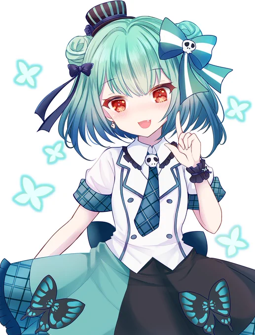 コラボ衣装るしあちゃん🦋
#絵クロマンサー 
#ホロマート 