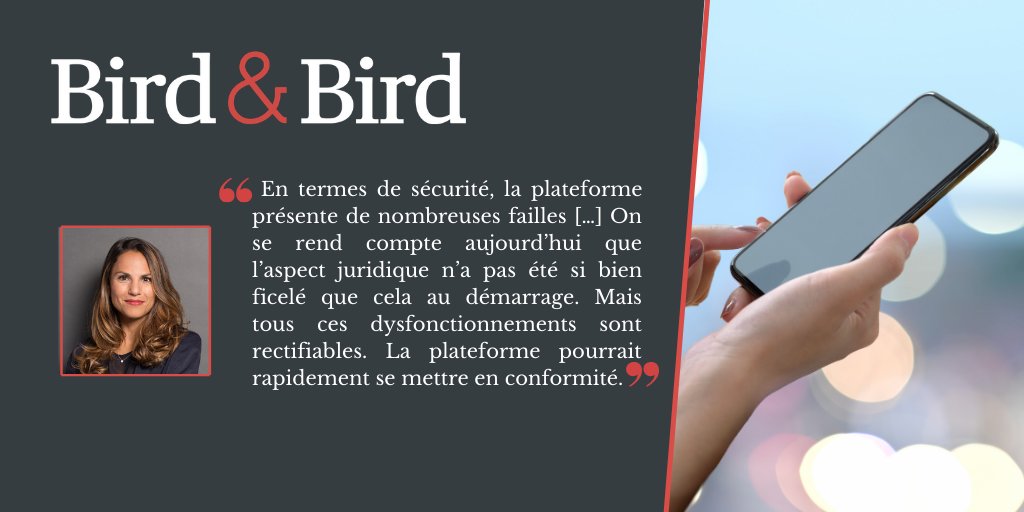 📱 Notre associée <a href="/MeravGriguer/">Merav Griguer</a> interviewée par <a href="/20Minutes/">20 Minutes</a> sur le niveau de conformité du réseau social #Clubhouse à la réglementation européenne sur la protection des données personnelles #privacy #dataprotection #socialmedia #cybersecurity 👉🏽 2bird.ly/396VIRT