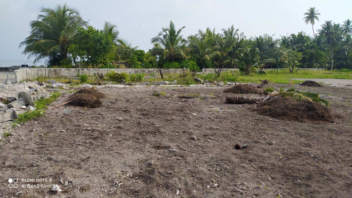 RhHolding's tweet photo. Dh. Hulhudheli Futsal Ground Demolishing works completed 

#teamrh https://t.co/BsWpKSa9Rp