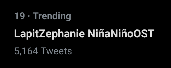 zephanaticsofc's tweet photo. Still trending at #19 in the Philippines with 5,164 Tweets. Stream #Lapit rendition by Zephanie, an OST on the newest upcoming teleserye, NiñaNiño on TV5 💚✨
LapitZephanie NiñaNiñoOST
@imzephanie @TV5manila
#TV5 #NiñaNiño #OST #LapitByZephanie https://t.co/B4tSTAVkir