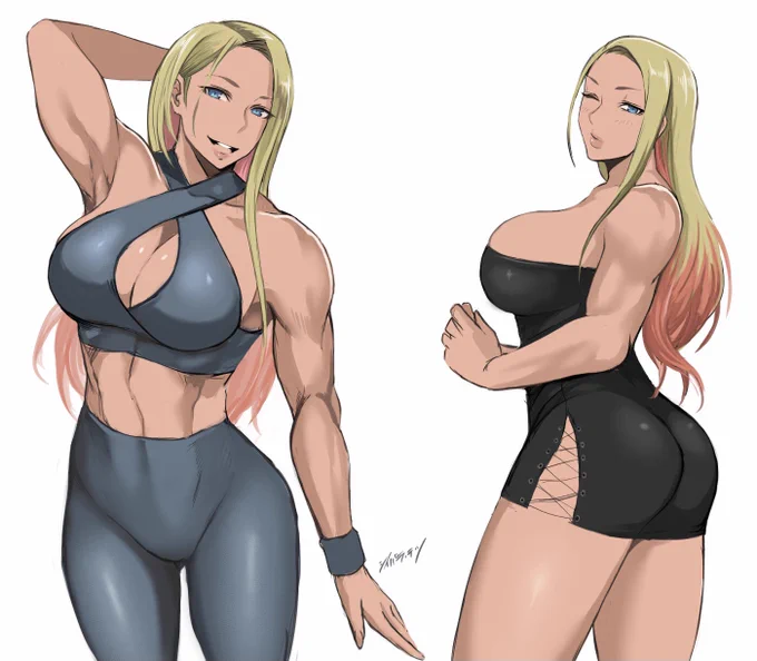 褐色お姉さん 