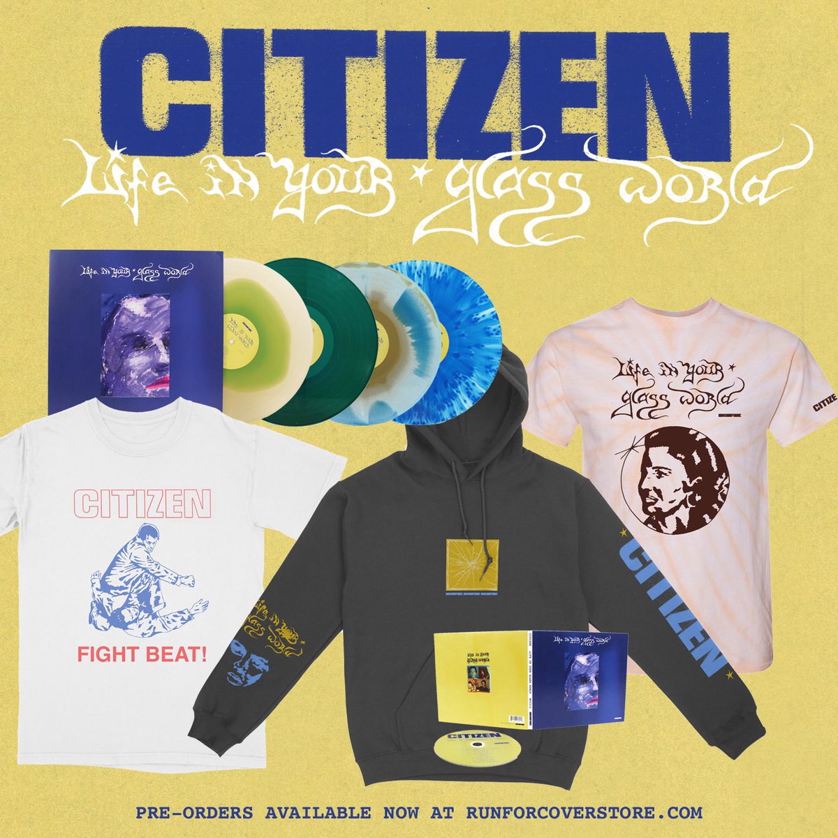 CitizenMi's tweet photo. LP’s are shipping now but it ain’t too late to preorder. Life In Your Glass World is out Friday everywhere. 🌎 

Order: https://t.co/RiUKve3Ull https://t.co/dzYMCT1XuK