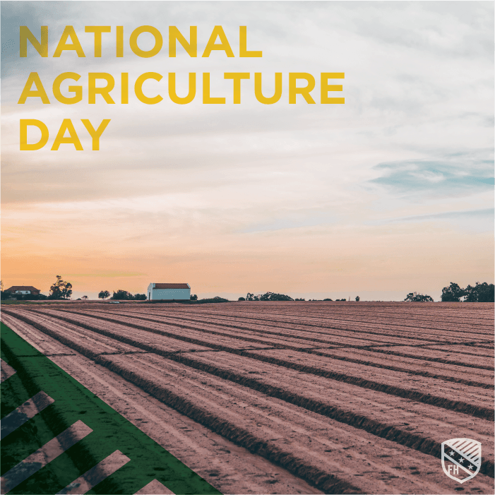 Today we celebrate #NationalAgricultureDay! 🐖🌽🐄Without the hard work of our farmers we wouldn't have clothes on our backs and food on our tables. Thank you! 👨‍🌾