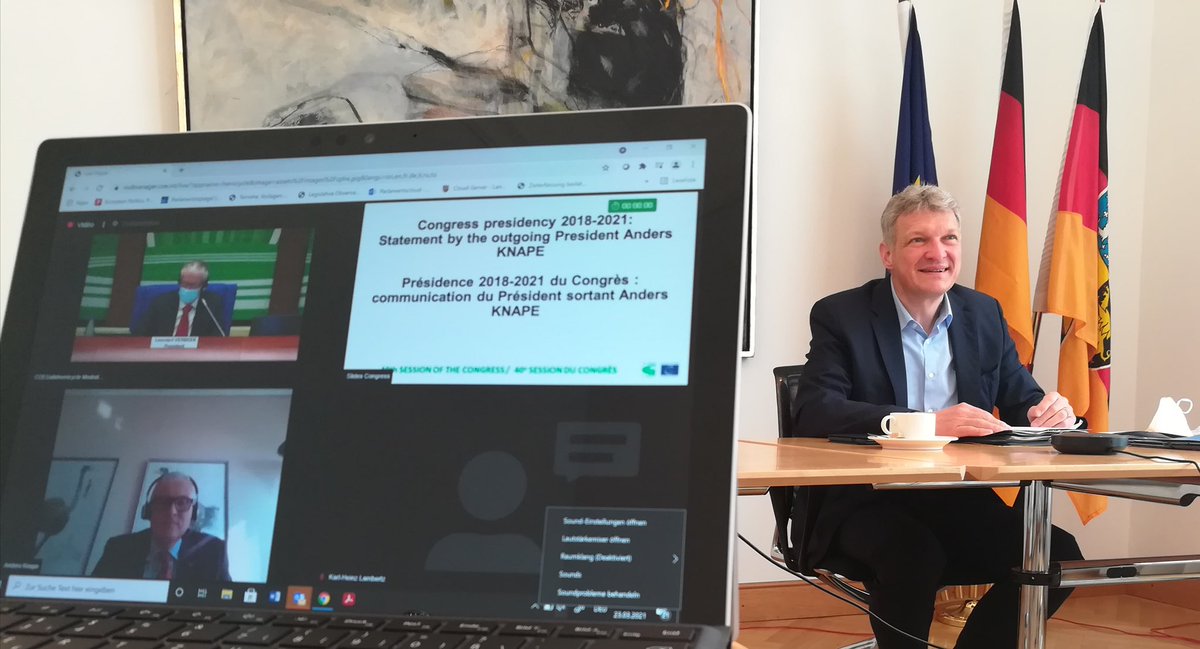 Stephan_Toscani's tweet photo. Bei seiner Sitzung hat mich der #KGRE als neues Mitglied bestätigt. Mir ist die Mitarbeit im Ausschuss Gouvernance wichtig, in dem es um Entwicklungsperspektiven auf regionaler und lokaler Ebene sowie die Förderung der interregionalen und grenzüberschreitenden Zusammenarbeit geht https://t.co/RRKCnGf3Oj