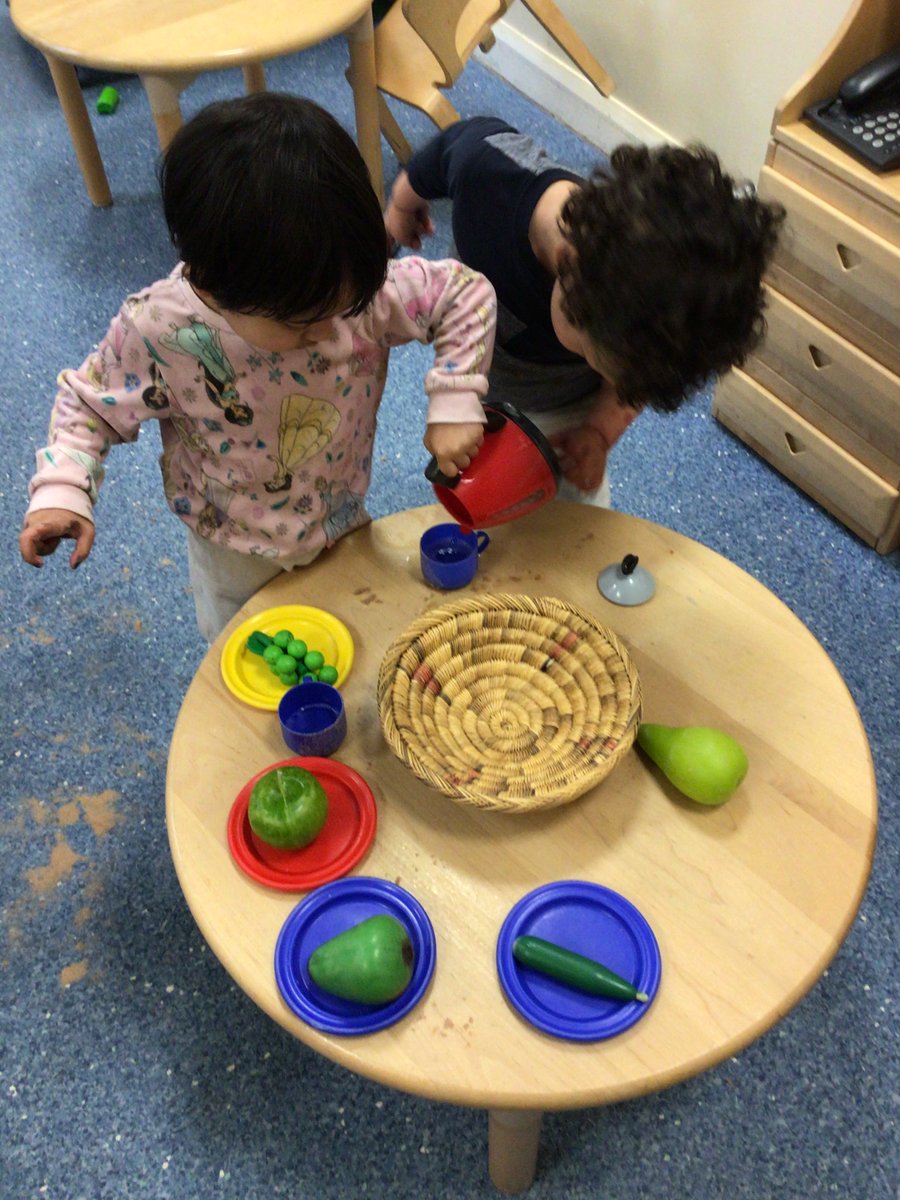 This week we have been enjoying playing in our role play area.  The children love to imitate the things they see their family and friends doing at home.  We have been doing lots of cooking, setting the table and caring for our babies. #eyfs