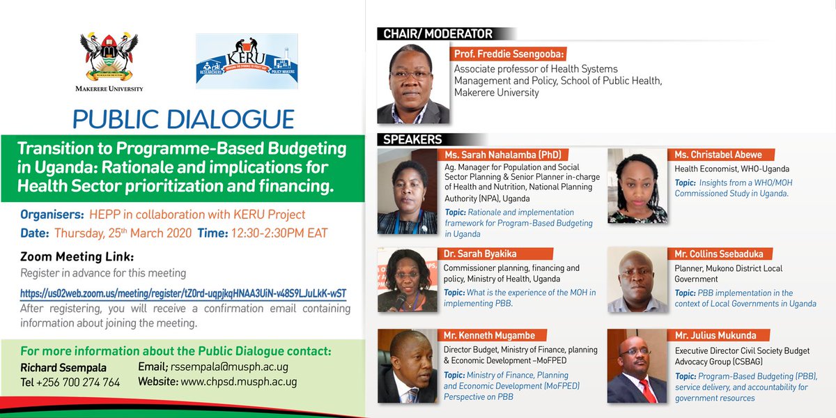 MakSPH's tweet photo. There are certainly experiences from these pilots that are useful to inform the country-wide scale-up of this #ProgrammeBasedBudgeting/Public Finance Management reform. #HealthSectorFinancing https://t.co/ZH9V4XfSb1